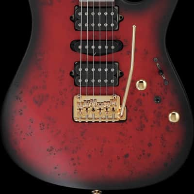 Ibanez Kiko Loureiro Signature 6 String Electric Guitar w/Case - Transparent Ruby Red (KIKO100TRR) image 12