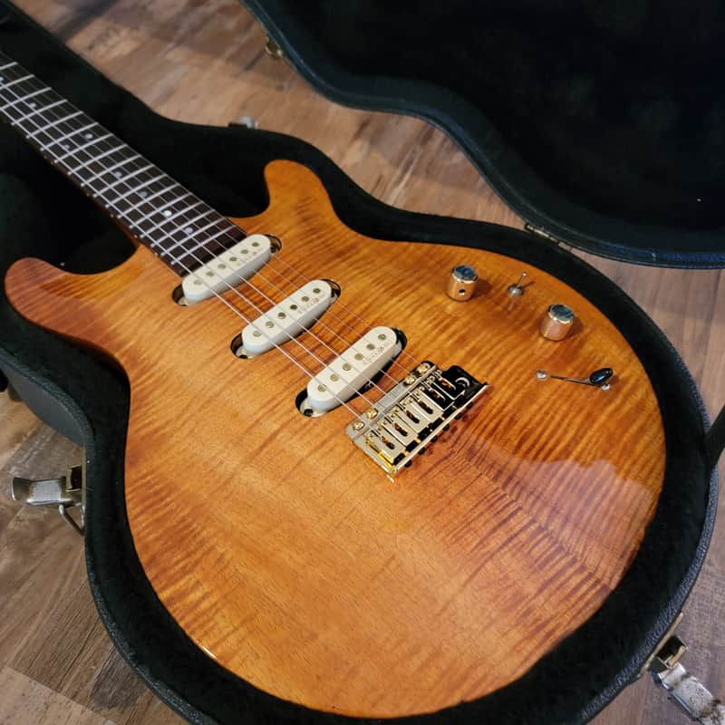 Hamer USA Mirage Electric Guitar 1995 Flamed Koa W/OHSC Kinman Pickups image 1