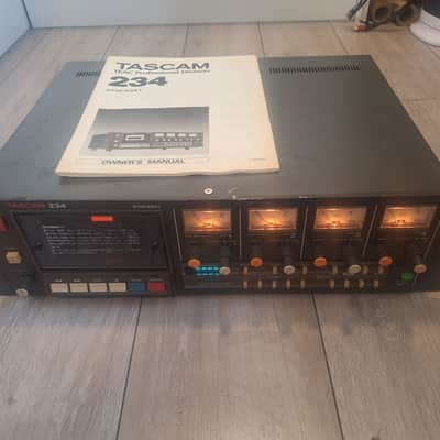 TASCAM 234 Syncaset Rackmount 4-Track Cassette Recorder 1980s image 1