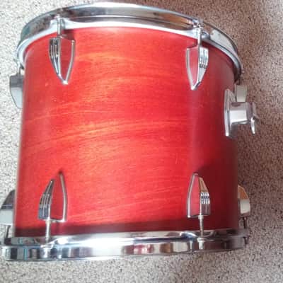 VINTAGE Tama Royalstar 12 x 11  Rack Tom 70s 80s RED MAHOGANY JAPAN Projects Popcorn Snare Shallow or Concert TOM image 13