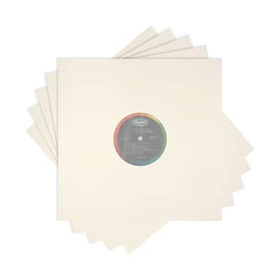 (25) 12" Ivory Paper Plastic Record Heavyweight Polylined Inner Sleeves 12IAIV image 12