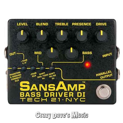 Tech 21 SansAmp Blonde Deluxe Analog Preamp DI Overdrive EQ Fender