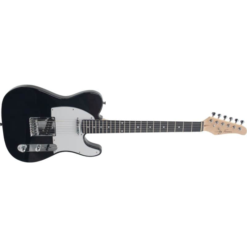 Jay Turser - TL Style Lightweight Solid Body Electric Guitar, Black image 1