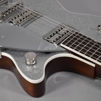 2024 Gretsch G6129T Players Edition Jet FT With Bigsby Silver Sparkle w/OHSC image 8