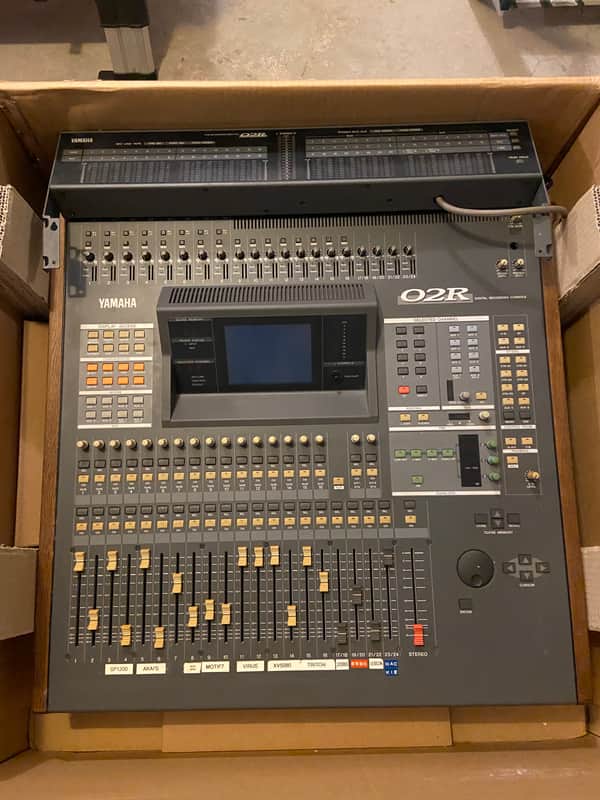 Yamaha O2R V2 Digital Mixing Recording Console + Peak Meter Bridge image 1