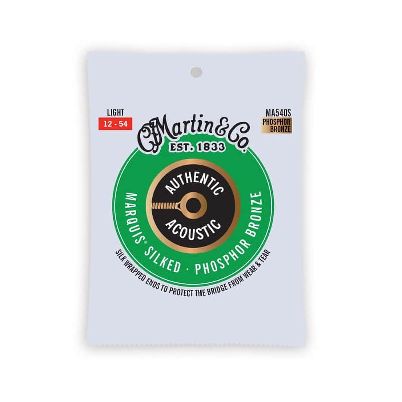 Martin Authentic Acoustic Marquis® Silked Guitar Strings Phosphor Bronze MA540S 12-54 image 1