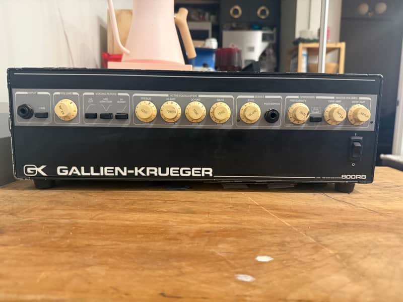 Gallien-Krueger 800RB 300 / 100-Watt Bi-Amp Bass Amp Head 1990s - Black image 1