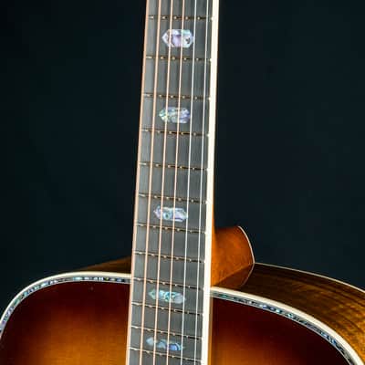 Martin D-41 Custom Premium Flamed Koa and Adirondack Spruce Amber Burst with Paua Pearl NEW image 11