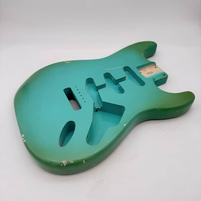 MJT Stratocaster Body Alder Relic Nitro USA Seafoam mjt5535 image 1