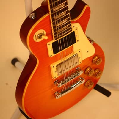 GRASS ROOTS | ESP GUITARS MINI Les Paul honey burst image 6
