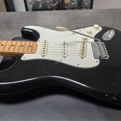 1973 FENDER STRATOCASTER Black Road Worn Heavy Relic Aged American Vintage 70s USA 1970's Strat Guitar image 9