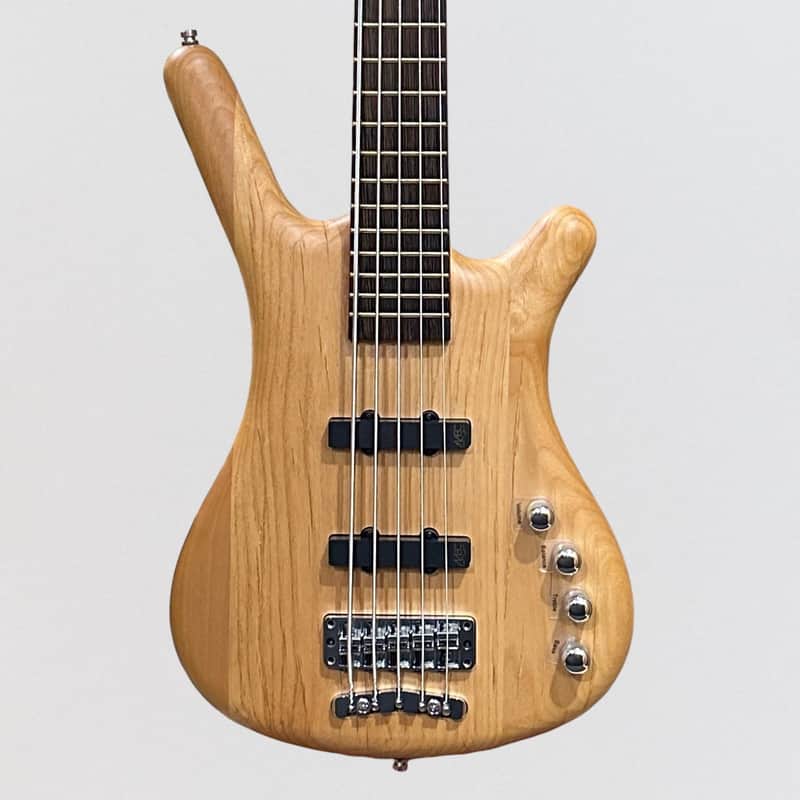 Warwick RockBass Corvette Basic 5 String Electric Bass Guitar - Natural image 1