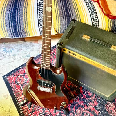 Gibson SG Junior 1964 - matte brown with gold stripes image 4