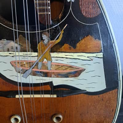 VOOTLANDSPERLE (VOGTL) Old "Boat" Mandolin 1920s image 4