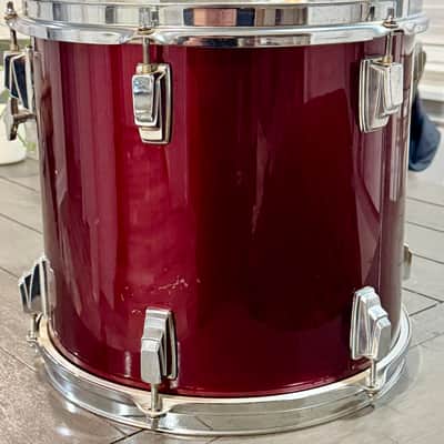 Tama Swingstar 13x12 rack tom MIJ 80s - dark red image 5
