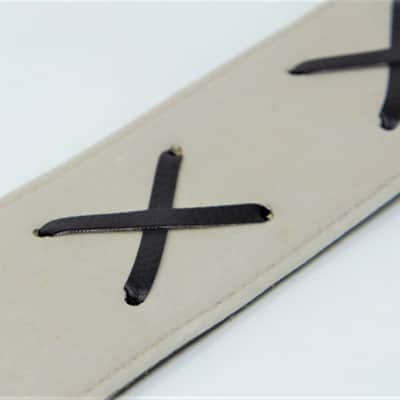 Cargoleni Cargoleni guitar strap x ivory gilmour hendrix vintage  ivory image 3