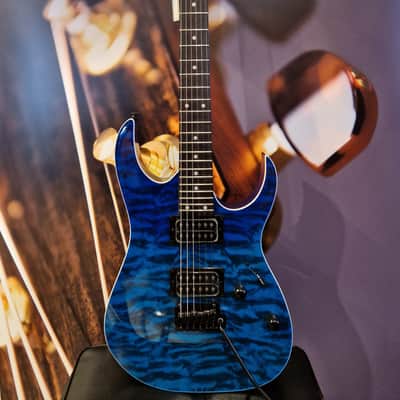 Ibanez GRG120QASP-BGD GiO E-Guitar, Blue Gradation image 7