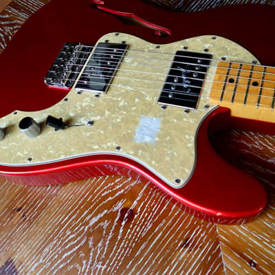 Fender AVRI '72 Telecaster Thinline 2011 - Candy Apple Red W/ Coma CuNiFe pickups image 5