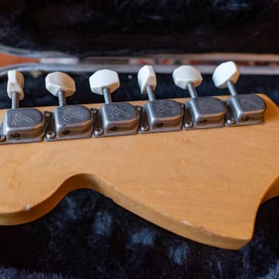 1973 Fender Bronco Dakota Red with original vibrato arm Bild 7