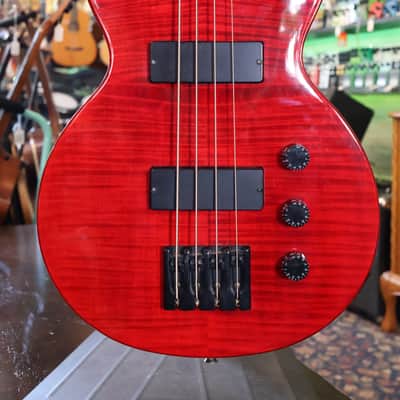Epiphone Les Paul Special Bass Trans Red Flame Top - USED image 2