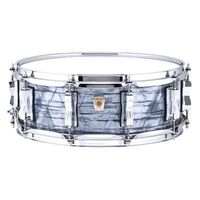 Ludwig Classic Maple L84823AX52 Jazzette 3-pc Shell Pack (12/14/18) PLUS Matching LS401XX52 5x14 Snare Drum, Sky Blue Pearl image 4