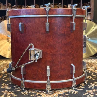 VINTAGE 1980's Sonor 18x22 Signature Horst Link Heavy Beech Shell Bass Drum in African Bubinga image 7