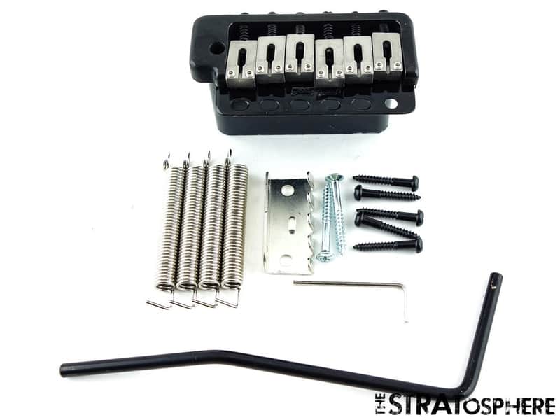 *NEW Wilkinson Vintage TREMOLO for Fender Stratocaster Steel Black WVP6-SB-BK image 1