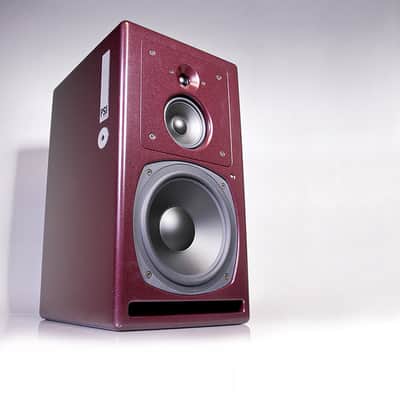 1 PSI Audio Active 25-M Red Studio Monitor image 3