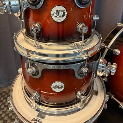 DW Design Series 8x10/9x12/14x16/18x22" 4pc Shell Pack 2022 - Present - Tobacco Burst image 3