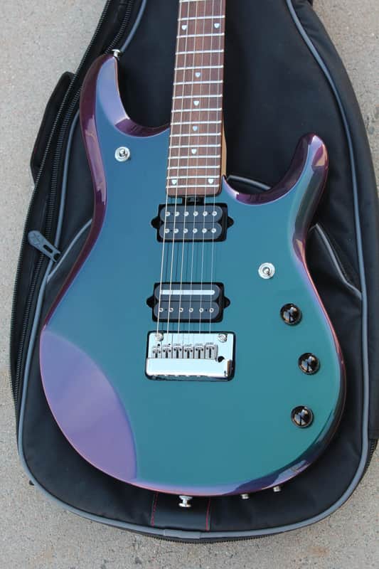 2015 Ernie Ball Music Man JP6 John Petrucci Signature Mystic Dream Guitar Fully Loaded Piezo image 1