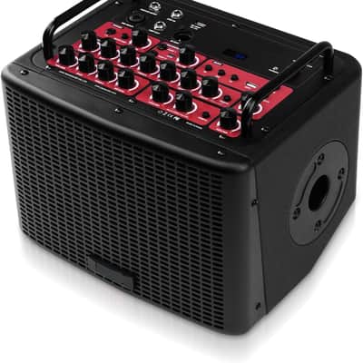 40 Watt Acoustic Combo Amplifier Rechargeable Guitar & Vocal Two Channels Guitar Amp with Drum Machine Reverb Chorus Delay Effects and Bluetooth XLR & Aux image 1