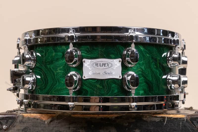 Mapex Orion 5.5x14 Emerald Green Snare Drum image 1