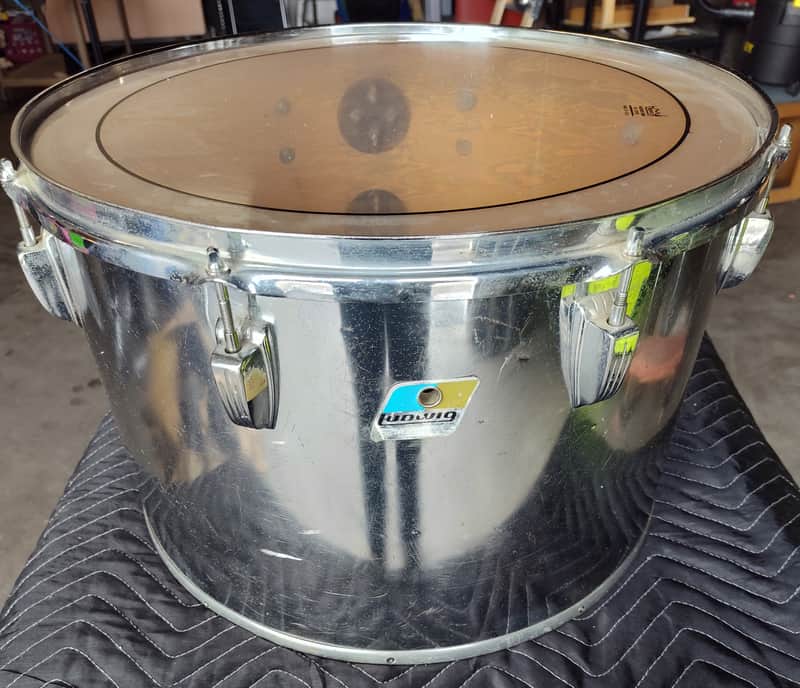 1980's 18" x 12" Ludwig Chrome 'O Wood Concert Tom SN# 2,226,520 image 1