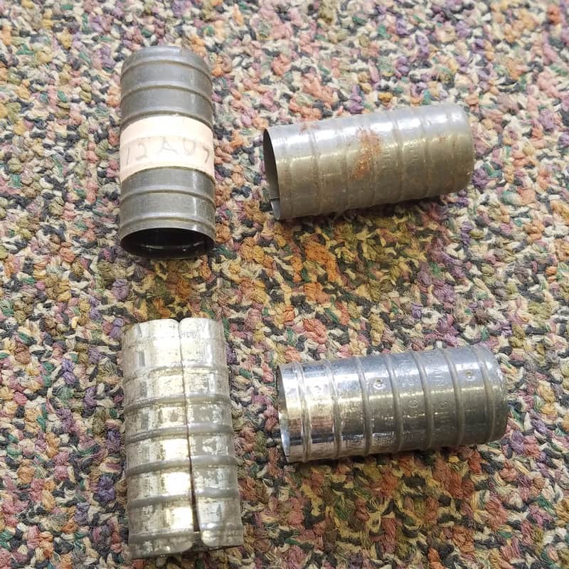 Unknown Pair (2) Tube Shields 12AX7 9-pin Wrap tall Dynaco W50-02 Vintage Vacuum 1950s-1960s image 1