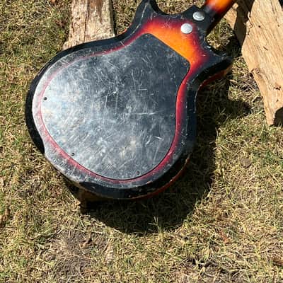 Vintage Airline Pocket Bass Guitar 1960’s - Sunburst Beat to H E Double Hockey Sticks and Ready to Roll! image 12