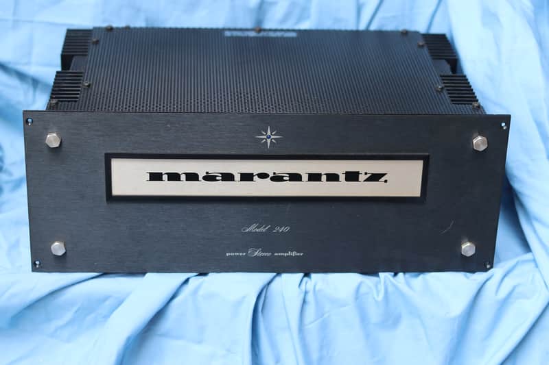 Marantz 240 power amplifier made in USA black panel - black image 1