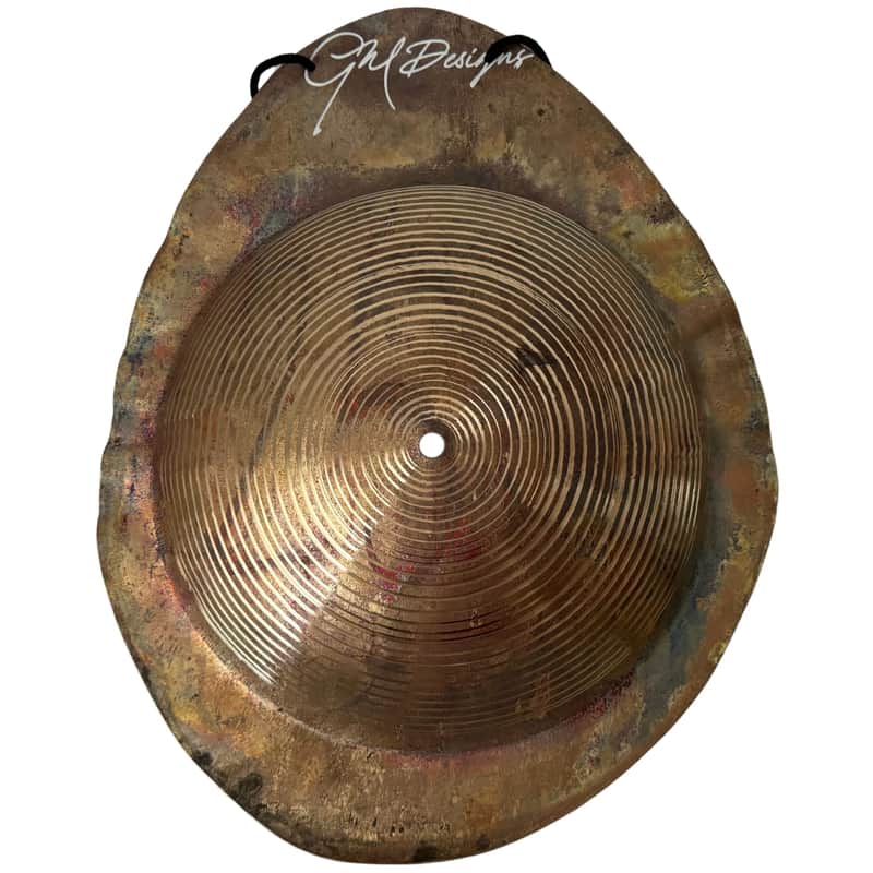 GM Designs Hanging/Mountable Irregular Cymbal w/ 12" Bell - Unique Resonant Voices! image 1