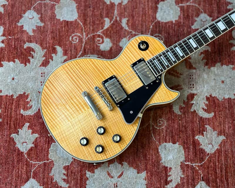 2007 Epiphone Les Paul Custom Plus - Natural Flame Maple | Reverb