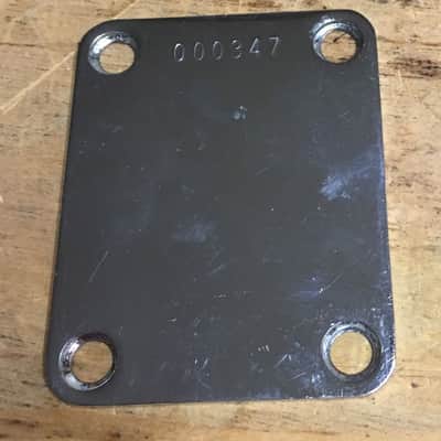 Fender Stratocaster telecaster neck plate #000347 image 1