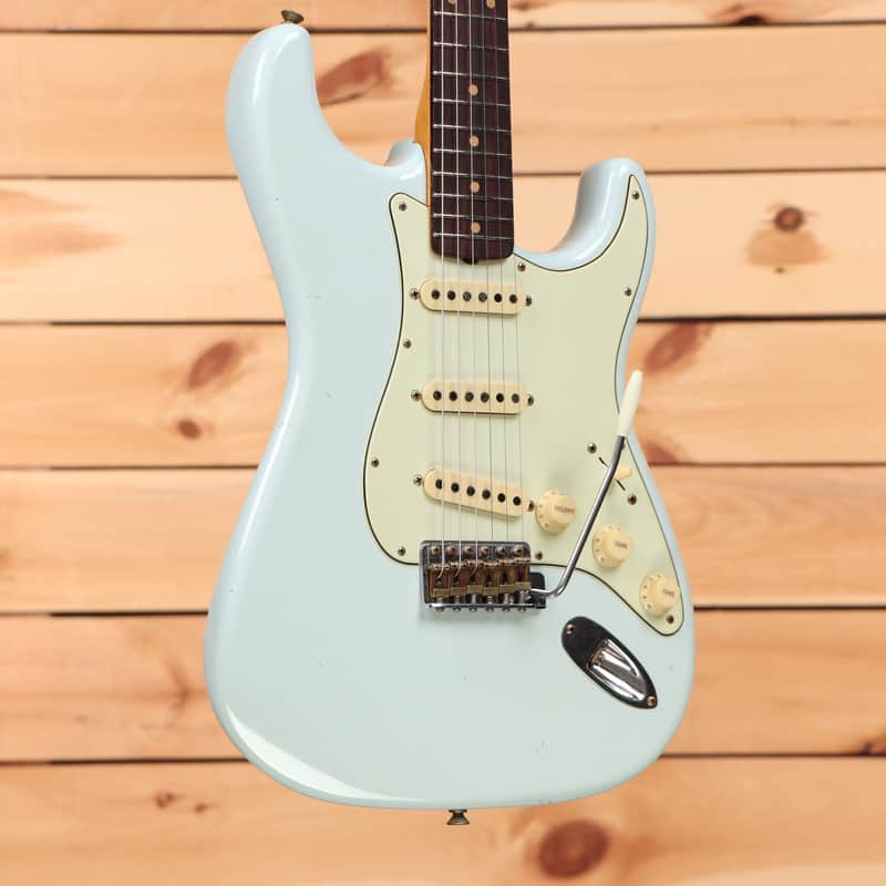 Fender Custom Shop 1959 Stratocaster Journeyman Relic - Super Faded Aged Sonic Blue - CZ582131 - PLEK'd image 1
