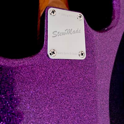 Stewmade Guitars Scary Berry S-Model - Purple Sparkle image 8