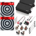 EMG ZW SET ZAKK WYLDE 81 & 85 BLACK HUMBUCKER PICKUP SET 10mm THREADED SHORT SHAFT POTS ( 2 ZAKK 10-46 STRING SETS )