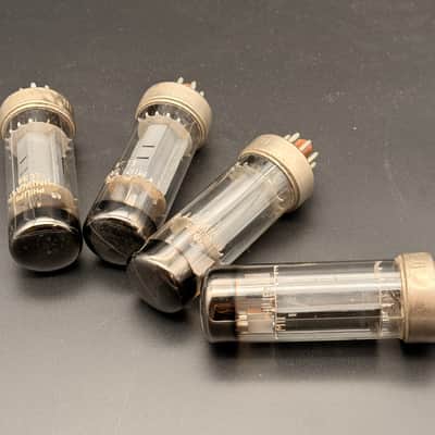 Philips Miniwatt EL34 METAL BASE Tubes Quartet Tested Metrix U61B 89,5% MATCHED image 4
