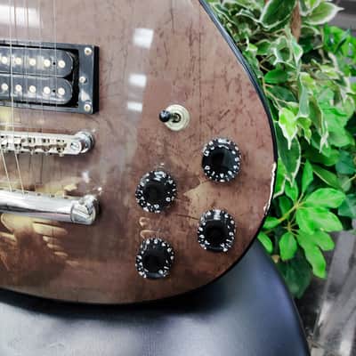 Washburn WI16 G15 Electric Guitar 2004 - Antique Brown with Art Work image 3