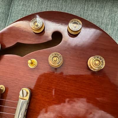 Extremely Rare: Hondo II Professional Japan H-1060 Semi-hollow 1981 - Wine image 4