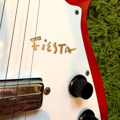 1960's Alamo Fiesta Guitar Bright Red image 3