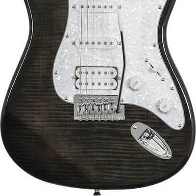 Washburn SDFTB Sonamaster Deluxe Electric Guitar. Trans Black image 2
