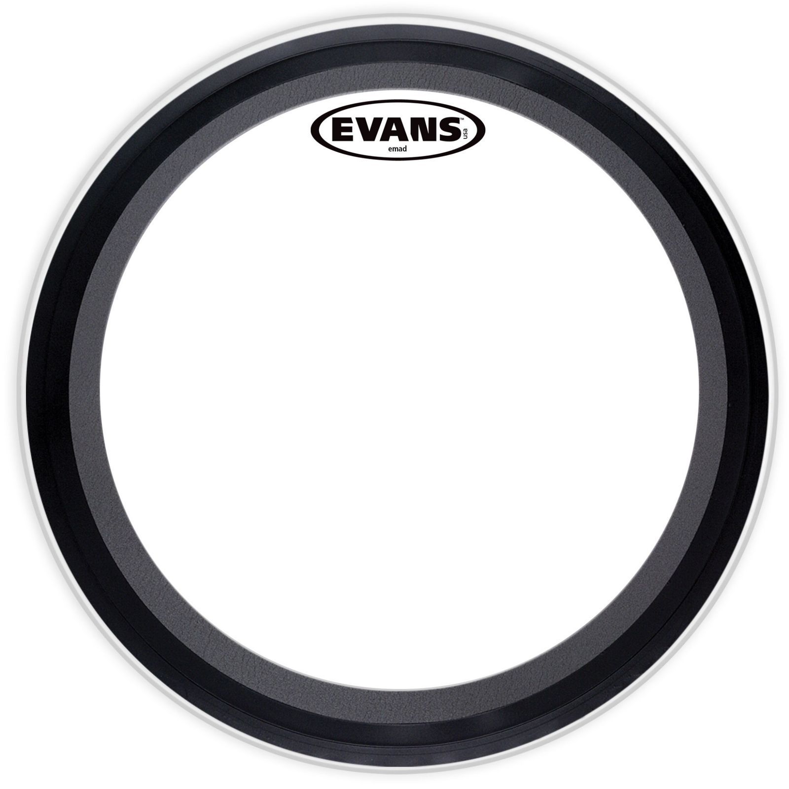 Evans 24" EMAD Batter Bass Drum Head Coated Kick Muffler Ring USA BD24EMADCW* — main photograph