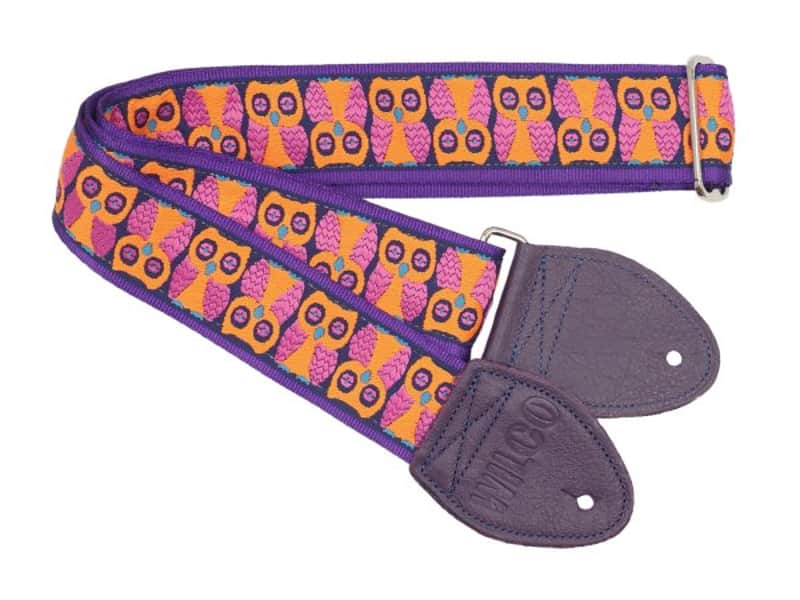Souldier Wilco Signature Orange/Purple Owls Guitar Strap *Free Shipping in the USA* image 1