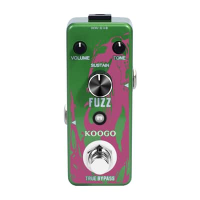 KOOGO LEF-306 Fuzz Pedal For Electric Guitar & Bass Traditional Fuzz Effect Full Metal Shell True Bypass--Shipped from Irvine Warehouse in California by USPS image 4